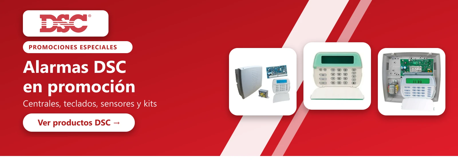 Promociones especiales en alarmas DSC